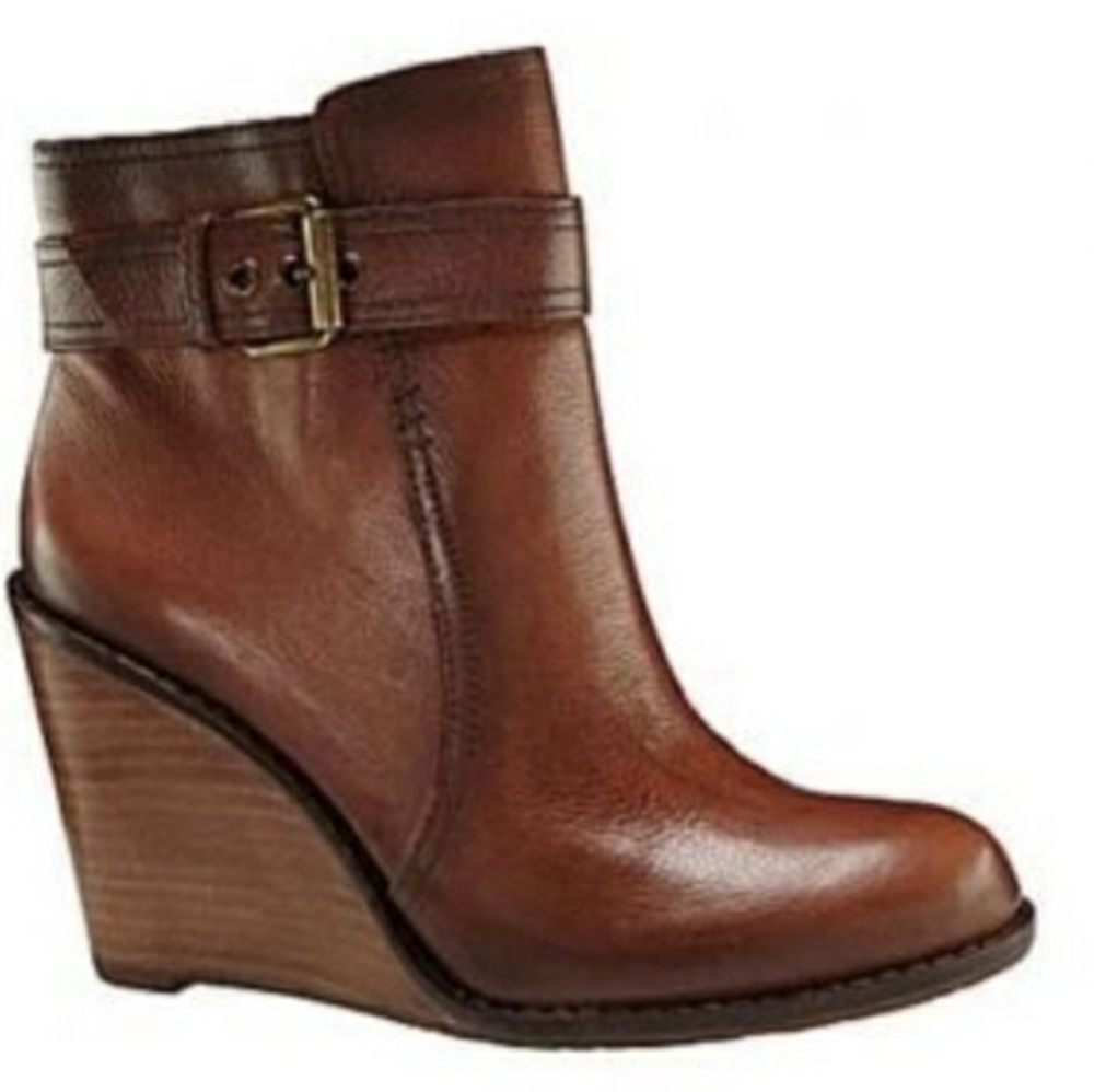 Arturo Chiang Brown Patrizio Wedge Ankle Boots
